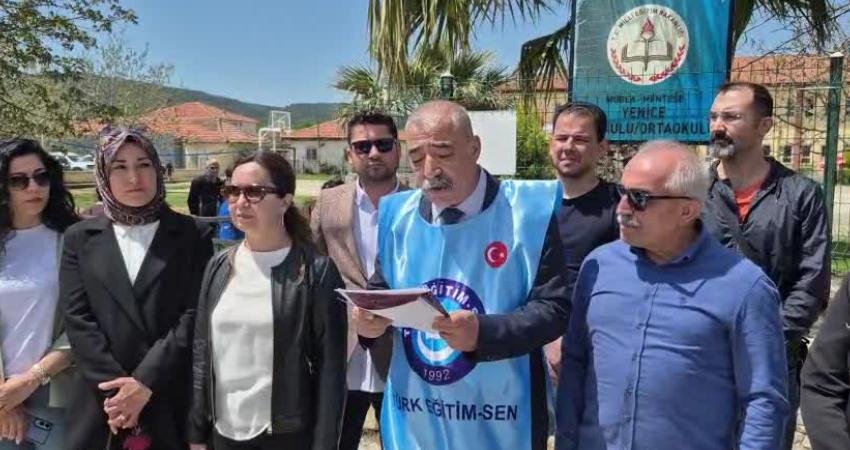 Türk Eğitim-Sen Muğla Şubesi, Menteşe ilçesinde bir öğretmene, öğrenciler arasında