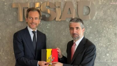 TÜSİAD Yönetim Kurulu Başkanı Ozan Diren, Belçika’nın Ankara Büyükelçisi Hendrik