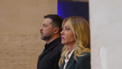 Ukrayna Devlet Başkanı Volodimir Zelenski, İtalya Başbakanı Giorgia Meloni ile