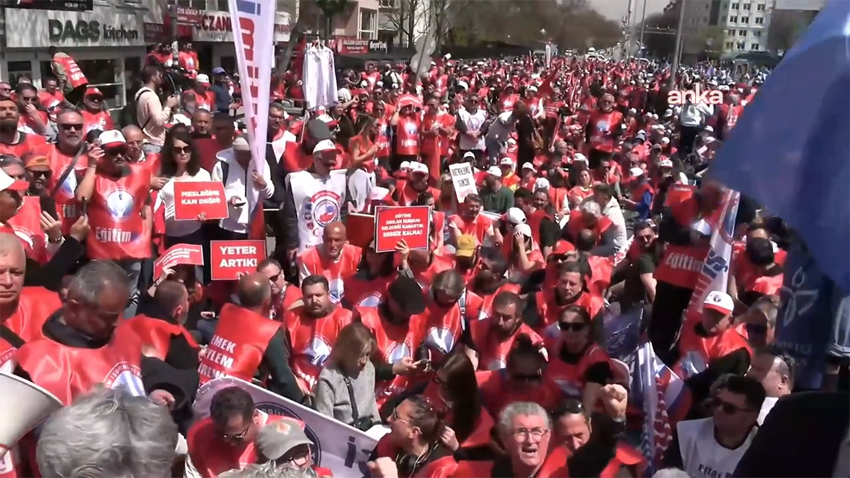 Eğitim-İş ve Hürriyetçi Eğitim Sendikası üyelerinin, saldırıları protesto etmek için Güvenpark’a yürümesine izin verilmedi Eğitim-İş ve Hürriyetçi Eğitim Sendikası ve il şubeleri, Şanlıurfa ve