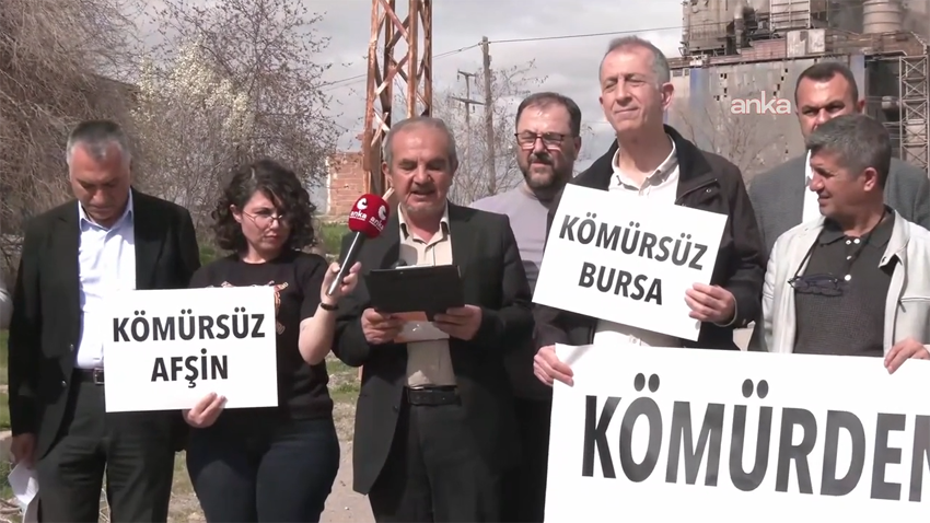 Çevre örgütleri, Afşin-Elbistan Termik Santrali önünden seslendi: Türkiye, yeni kömürlü santral yapmamalı, kömürün vadesi doldu Meslek odaları, sivil toplum örgütleri ve vatandaşların, Kahramanmaraş’ın Afşin-Elbistan bölgesindeki