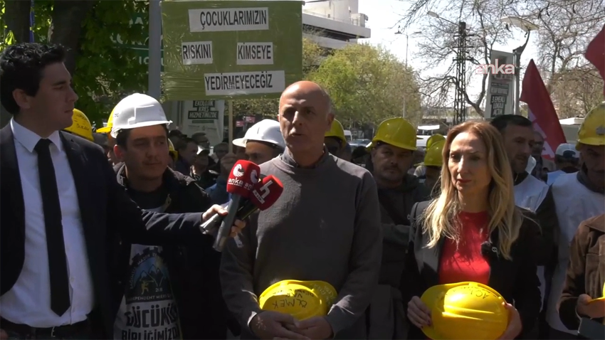 Hakları ve ödenmeyen maaşlarını almak için Eskişehir'den Ankara'ya yürüyen Doruk Madencilik