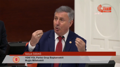 TBMM Genel Kurulu'nda Yeni Yol Partisi Grup Başkanvekili Selçuk Özdağ,