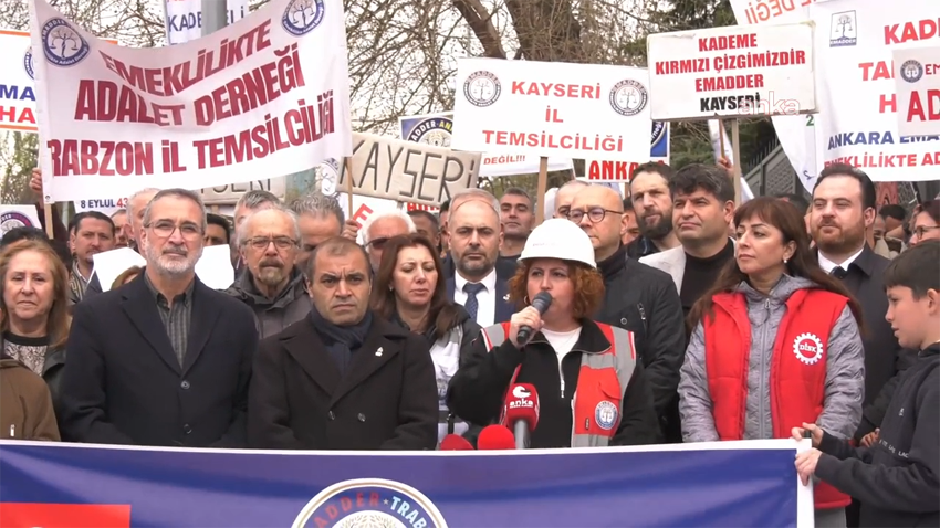 Emeklilikte Adalet Derneği (EMADDER) kademeli emeklilik taleplerini yinelemek için Çalışma ve