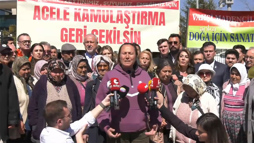 İkizköylüler, Akbelen için AYM önünde Muğla'nın Milas İlçesinde Akbelen Ormanı çevresindeki tarım arazilerinin acele kamulaştırma