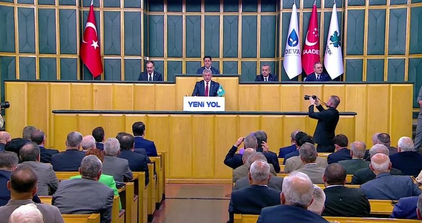 Gelecek Partisi Genel Başkanı Ahmet Davutoğlu, Cumhurbaşkanı Recep Tayyip Erdoğan'ın,