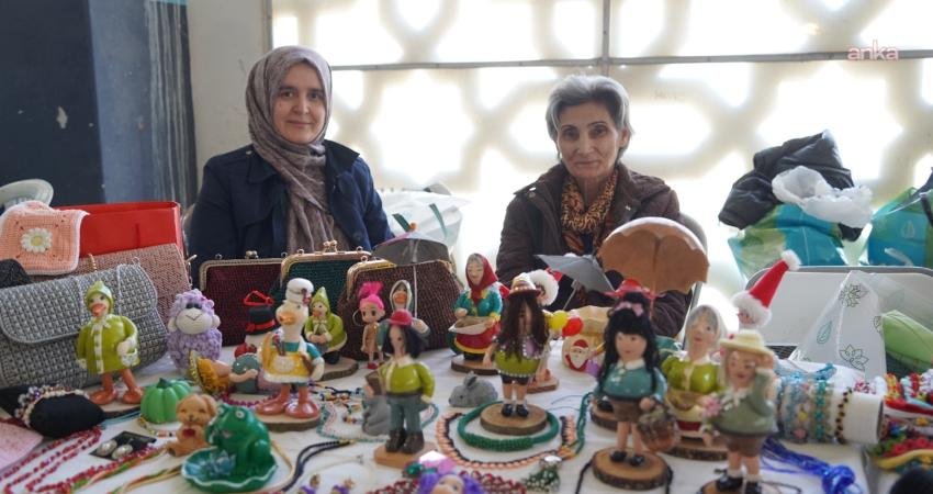 Yunusemre Belediyesi, Ferdi Zeyrek Millet Çarşısı’nda kurulan Kadın El Emeği