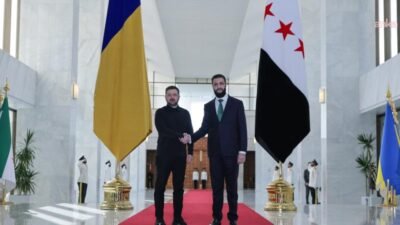 Ukrayna Cumhurbaşkanı Volodymyr Zelensky, Suriye Cumhurbaşkanı Ahmed el-Şara ile Şam'da bir