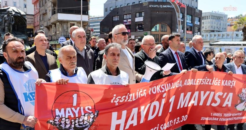Zonguldak’ta 1 Mayıs Uluslararası Birlik, Mücadele ve Dayanışma Günü için