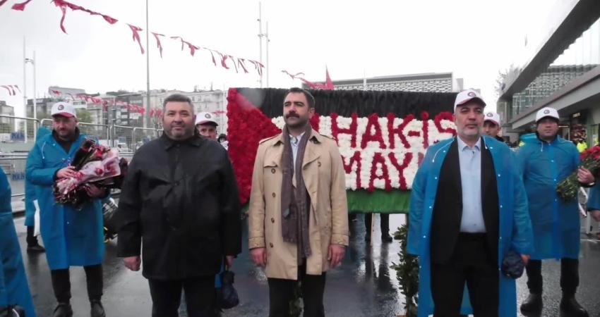HAK-İŞ, 1 Mayıs Emek ve Dayanışma Günü dolayısıyla Taksim Cumhuriyet
