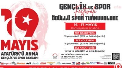 Tepebaşı Belediyesi tarafından düzenlenecek “Gençlik ve Spor Festivali” ile 19