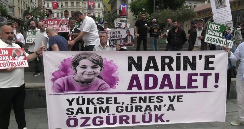8 yaşında katledilen Narin Güran dosyası için yeniden yargılama çağrısında bulunuldu Diyarbakır’da 8 yaşında katledilen Narin Güran için İstanbul Şişhane’de bir