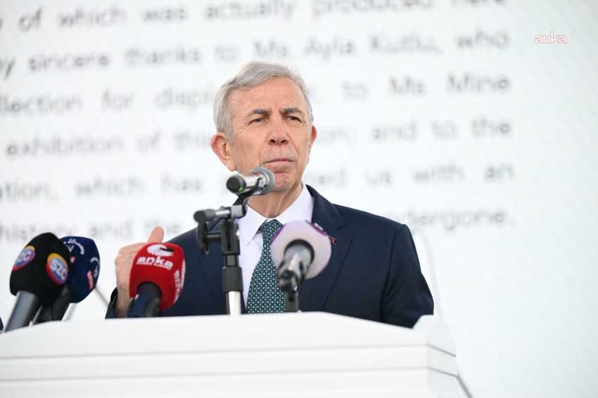 ABB Başkanı Mansur Yavaş, ABB tarafından restorasyonu yapılan Hallaçlı Mehmet
