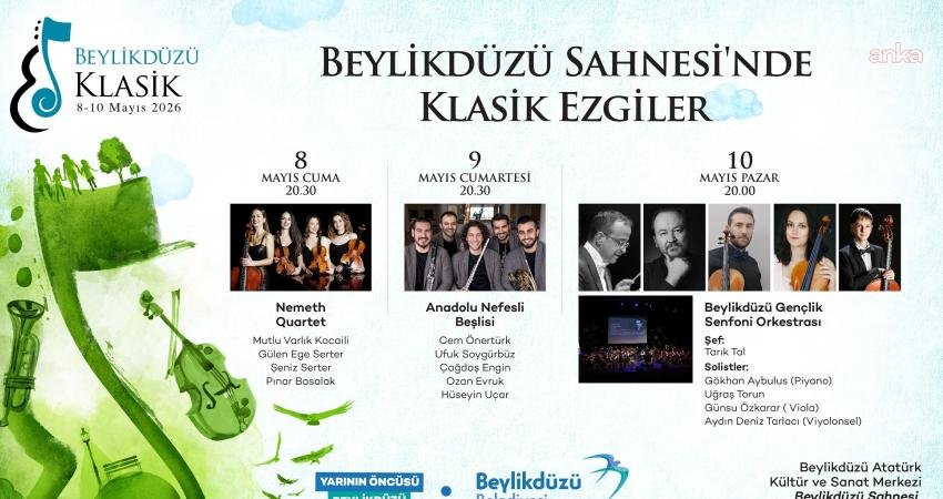 9. Beylikdüzü Klasik Müzik Günleri, 8–10 Mayıs 2026 tarihleri arasında