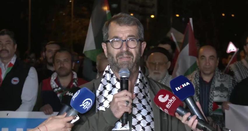İsrail’in Küresel Sumud Filosu’na uluslararası sularda müdahalesi, Ankara Filistin Dayanışma