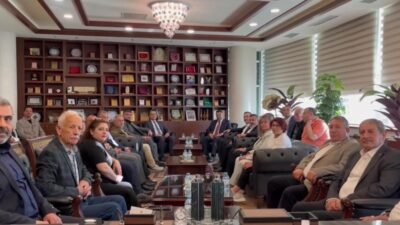 İYİ Parti Genel Başkan Yardımcıları Burak Dalgın ve Turan Yaldır,