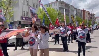 Aksaray’da 1 Mayıs Emek ve Dayanışma Günü kapsamında düzenlenen etkinliklerde