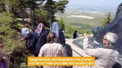 Ankara Büyükşehir Belediyesi’nin düzenlediği kent gezileri kapsamında Başkentliler, Polatlı’nın tarihi