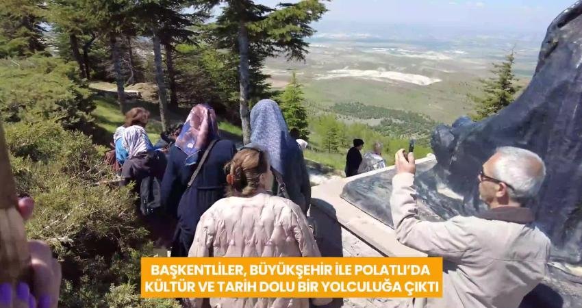 Ankara Büyükşehir Belediyesi’nin düzenlediği kent gezileri kapsamında Başkentliler, Polatlı’nın tarihi