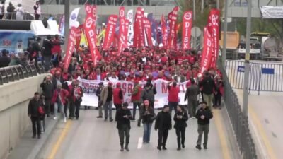  Ankara'da 1 Mayıs Emek ve Dayanışma Günü dolayısıyla düzenlenen kutlamalar
