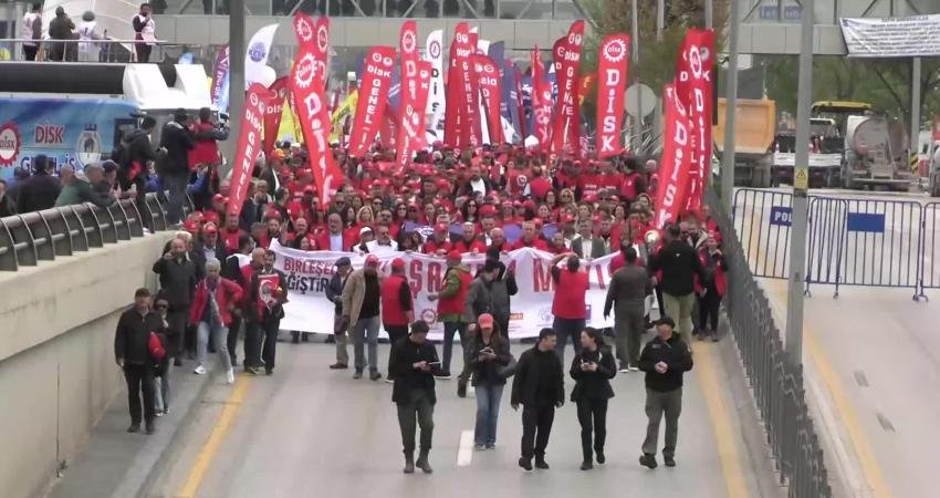  Ankara'da 1 Mayıs Emek ve Dayanışma Günü dolayısıyla düzenlenen kutlamalar