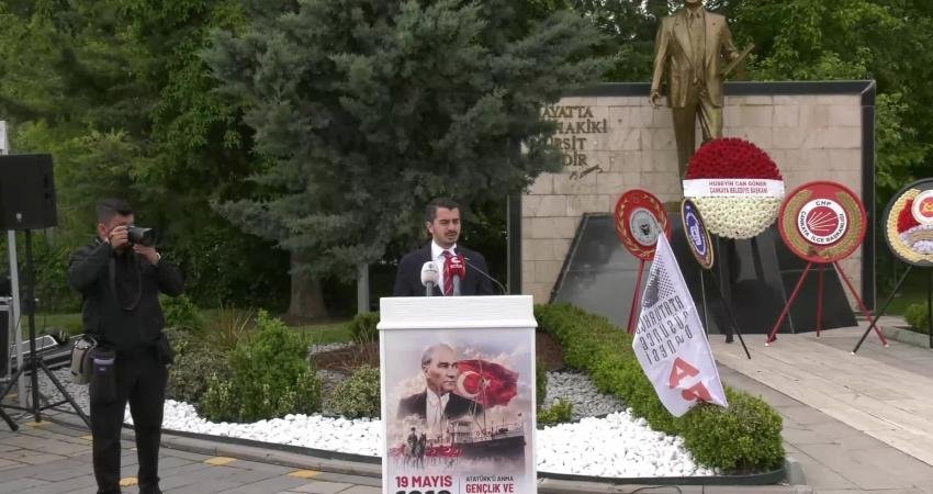 Çankaya Belediye Başkanı Hüseyin Can Güner, 19 Mayıs Atatürk'ü Anma,