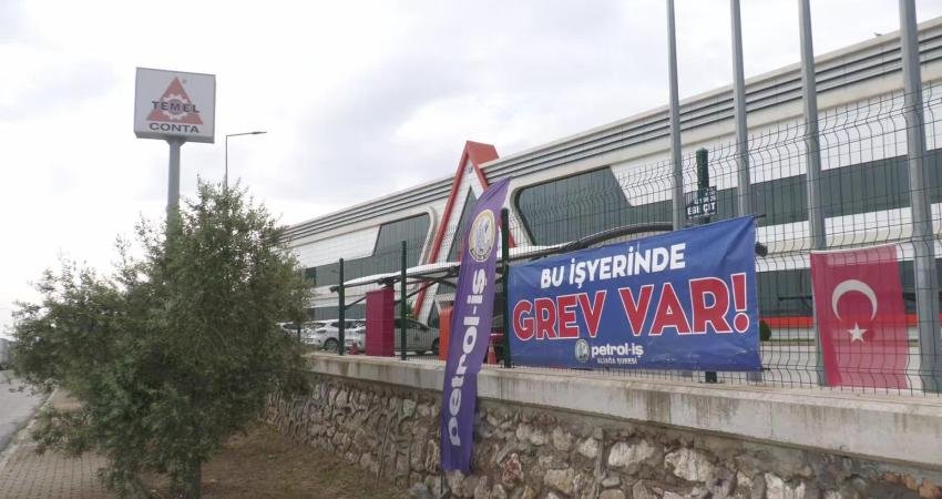 İzmir'de 516 gündür grevde olan Temel Conta işçilerini ziyaret eden
