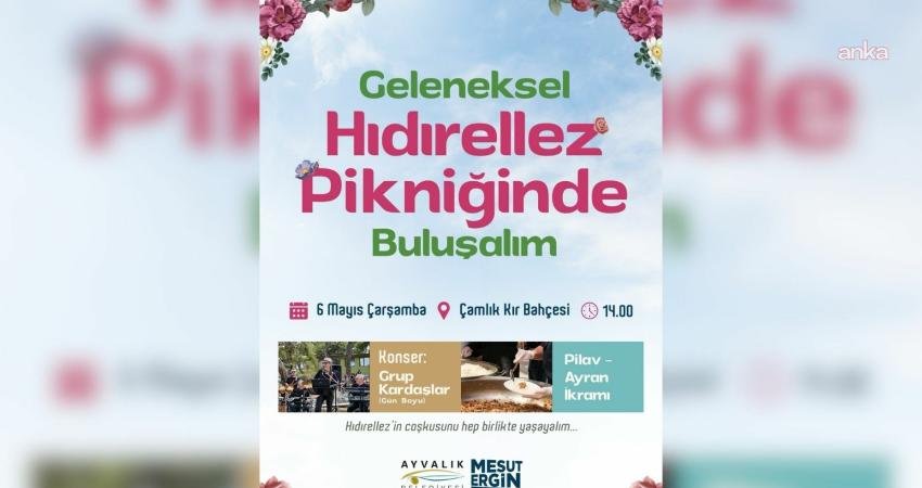 Ayvalık'ta baharın gelişi, 6 Mayıs Çarşamba günü saat 13.30’da Çamlık