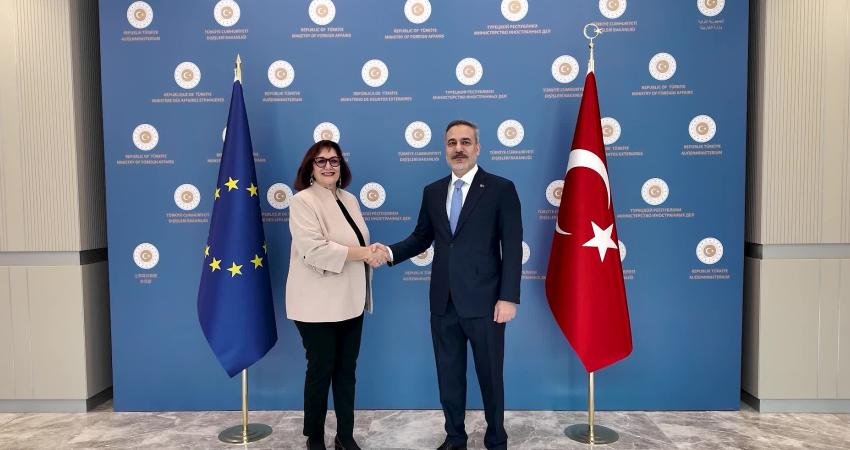 Dışişleri Bakanı Hakan Fidan, Avrupa Komisyonu'nun Akdeniz Komiseri Dubravka Suica