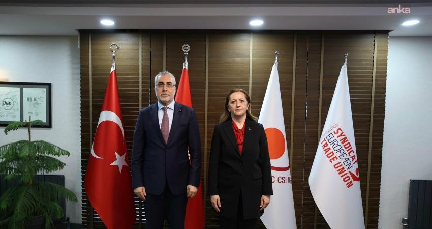 Çalışma ve Sosyal Güvenlik Bakanı Vedat Işıkhan, DİSK Genel Başkanı