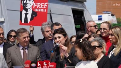 Cuma günkü İBB Davası duruşması arasında Silivri'de yapılan basın toplantısındaki