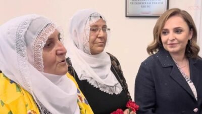 DEM Parti Sözcüsü Ayşegül Doğan ve Diyarbakır Milletvekili Adalet Kaya'nın