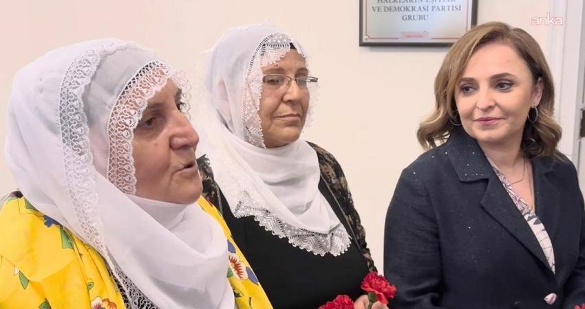 DEM Parti Sözcüsü Ayşegül Doğan ve Diyarbakır Milletvekili Adalet Kaya'nın