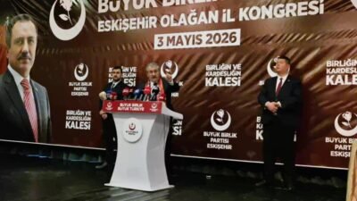 Büyük Birlik Partisi Genel Başkanı Mustafa Destici, partisinin Eskişehir İl