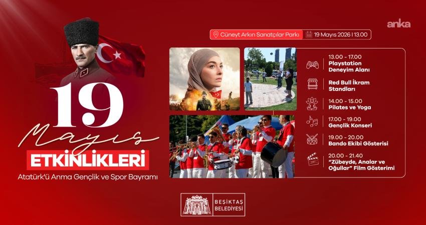 Beşiktaş Belediyesi, 19 Mayıs Atatürk’ü Anma, Gençlik ve Spor Bayramı’nı,