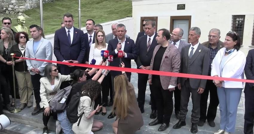 CHP Genel Başkanı Özgür Özel, Bornova Belediyesi tarafından Sarnıç Mahallesi’nde