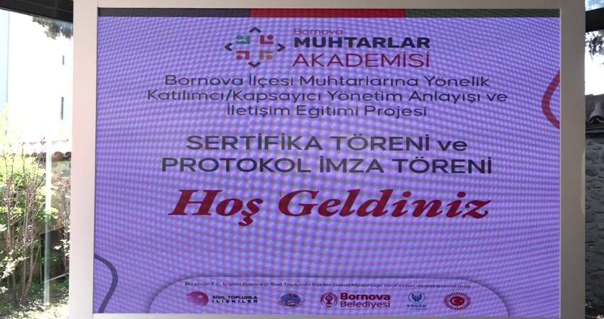 Bornova Belediyesi, Bornova Kaymakamlığı, Yaşar Üniversitesi ve Muhtarlar Derneği iş