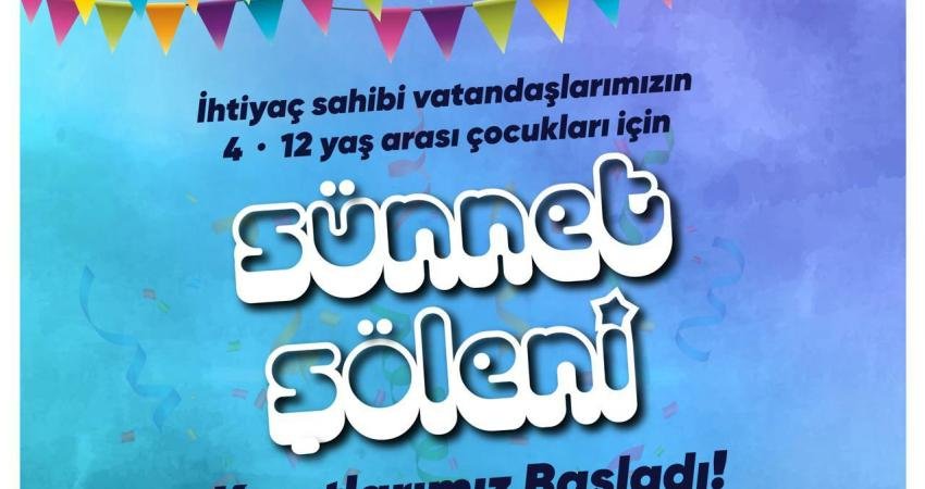 Bornova’da sünnet şöleni için kayıtlar başladı Bornova Belediyesi’nin ihtiyaç sahibi ailelerin 4-12 yaş arası çocukları için