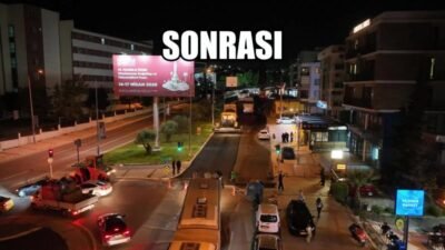 İzmir Büyükşehir Belediyesi ile koordineli olarak yürütülen asfalt çalışmaları kapsamında