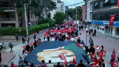 Burhaniye’de, 19 Mayıs Atatürk’ü Anma, Gençlik ve Spor Bayramı kutlamaları