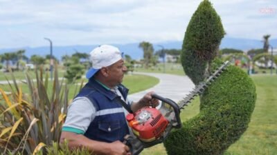 Burhaniye Belediyesi Park ve Bahçeler Müdürlüğü ekipleri, Kurban Bayramı ve