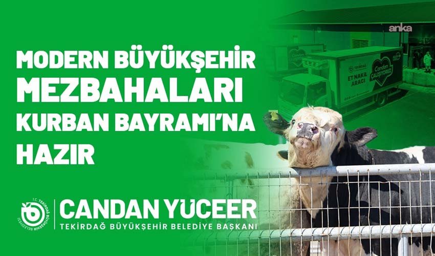 Tekirdağ Büyükşehir Belediyesi mezbahaları Kurban Bayramı’na hazır Tekirdağ Büyükşehir Belediyesi, Kurban Bayramı öncesinde vatandaşların ibadetlerini sağlıklı, güvenli