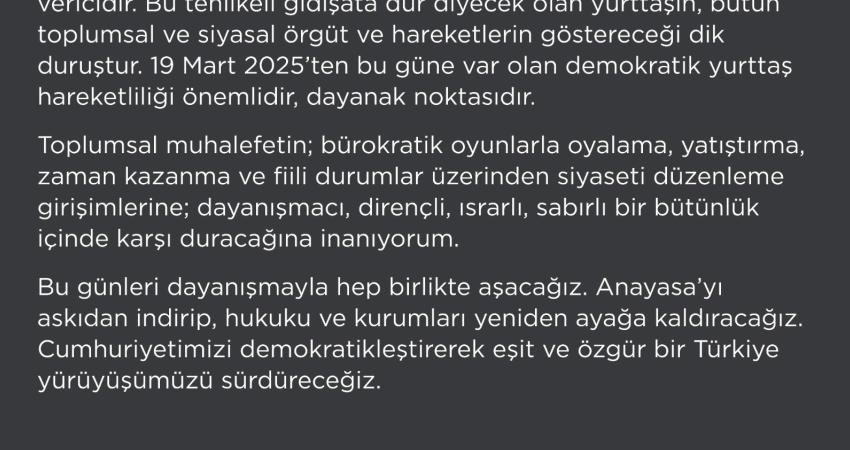 Gezi Parkı Davası hükümlüsü Can Atalay, istinaf mahkemesinin CHP kurultay