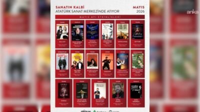 Çankaya Belediyesi Atatürk Sanat Merkezi, mayıs ayında da zengin bir