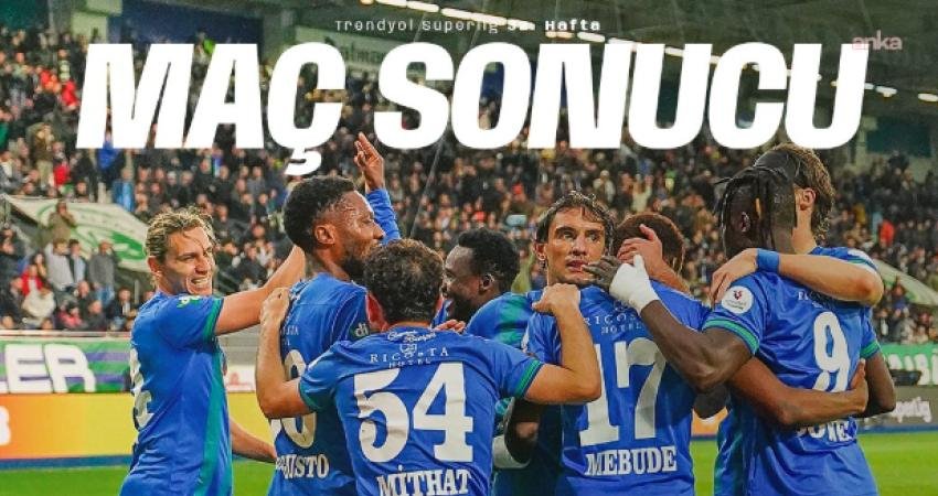 Trendyol Süper Lig’in 32. haftasında Çaykur Rizespor, sahasında Tümosan Konyaspor’u