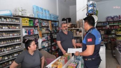 Ceyhan Belediyesi Zabıta Müdürlüğü ekipleri, bağımlılıkla mücadele kapsamında ilçe merkezindeki