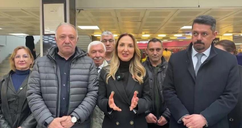 CHP Genel Başkan Yardımcısı Aylin Nazlıaka, Sincan’daki Merkez Yeraltı Çarşısı’nın