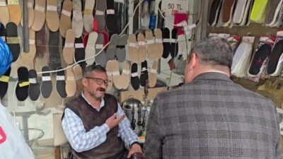CHP Kırıkkale örgütü saha çalışmalarına devam ediyor. Kırıkkaleli bir ayakkabı