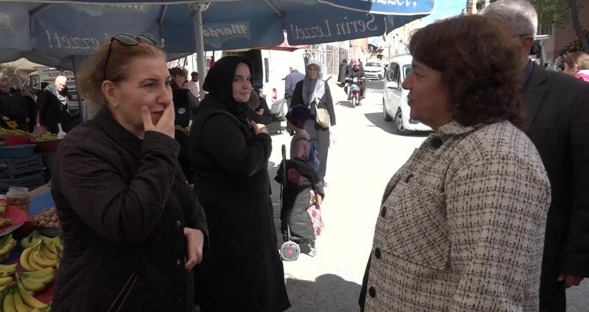 CHP Yeşilyurt İlçe Kadın Kolları yöneticileri, saha çalışmaları kapsamında Koyunoğlu