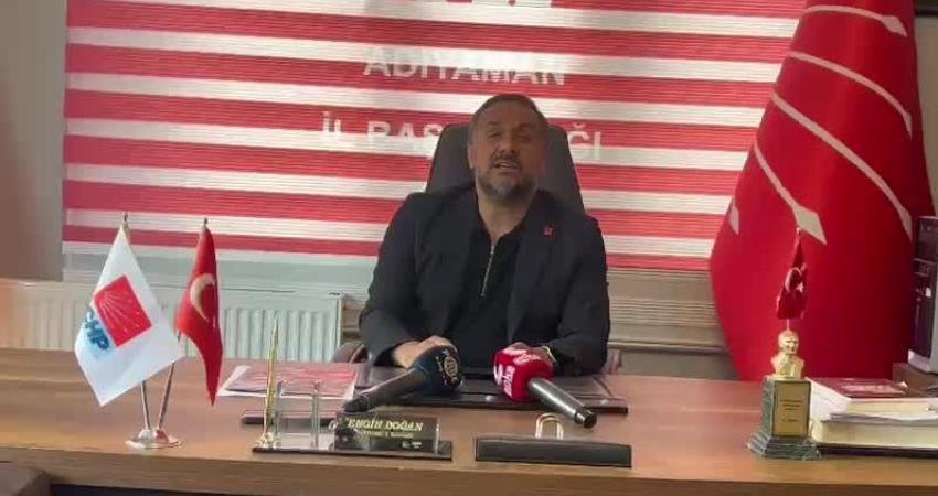 CHP Adıyaman İl Başkanı Engin Doğan, CHP'nin kurultay sürecine ilişkin